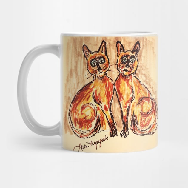 The Siamese cat by TheArtQueenOfMichigan 